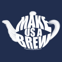 Make Us A Brew Teapot (White) Design