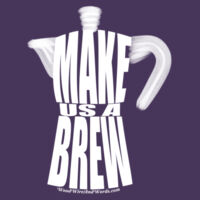 Make Us A Brew Coffee Pot (White) Design