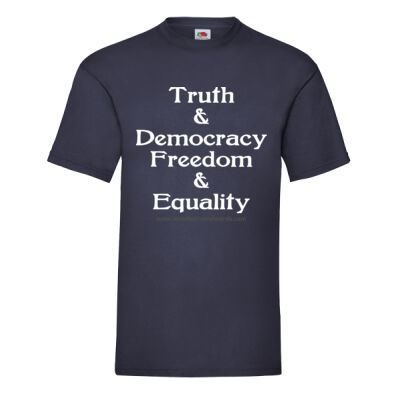 Truth & Democracy Freedom & Equality - Light Text Thumbnail